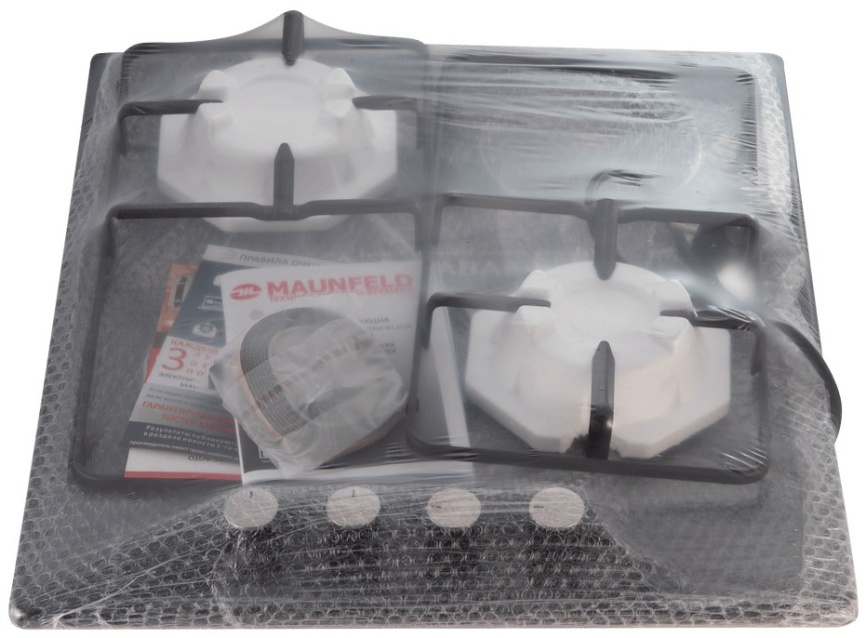 Комбинированная варочная панель Maunfeld EEHE.64.5EB/KG 59 см, 4 конфорки, черный фото 17