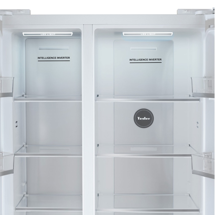 Холодильник Side-by-Side Tesler RSD-537BI SPARKLING WHITE No frost, белый фото 18