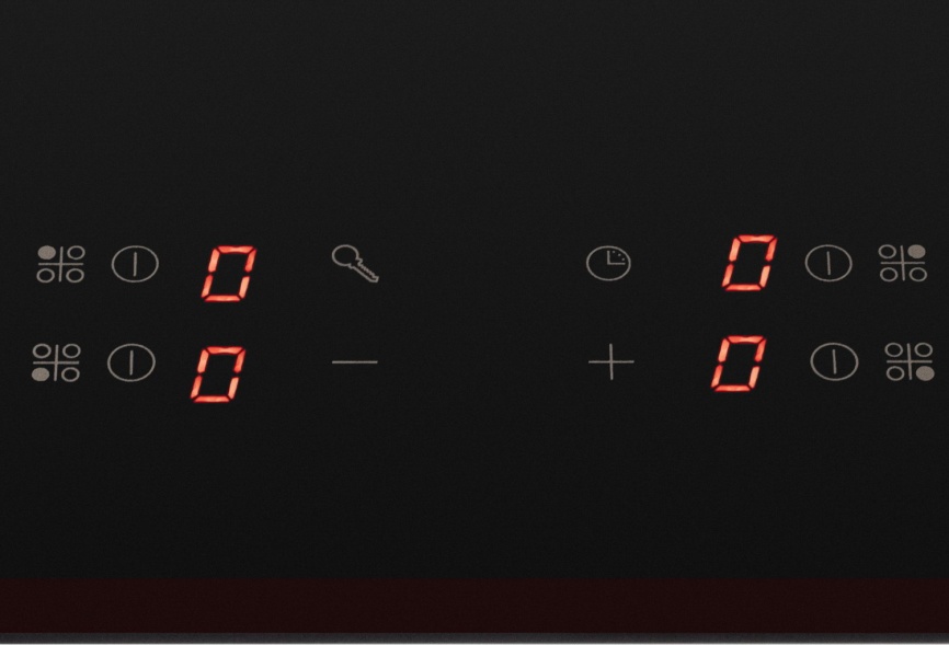 Электрическая варочная панель De’Longhi PIN 62 RUS 60 см, 4 конфорки стеклокерамика, черный фото 5