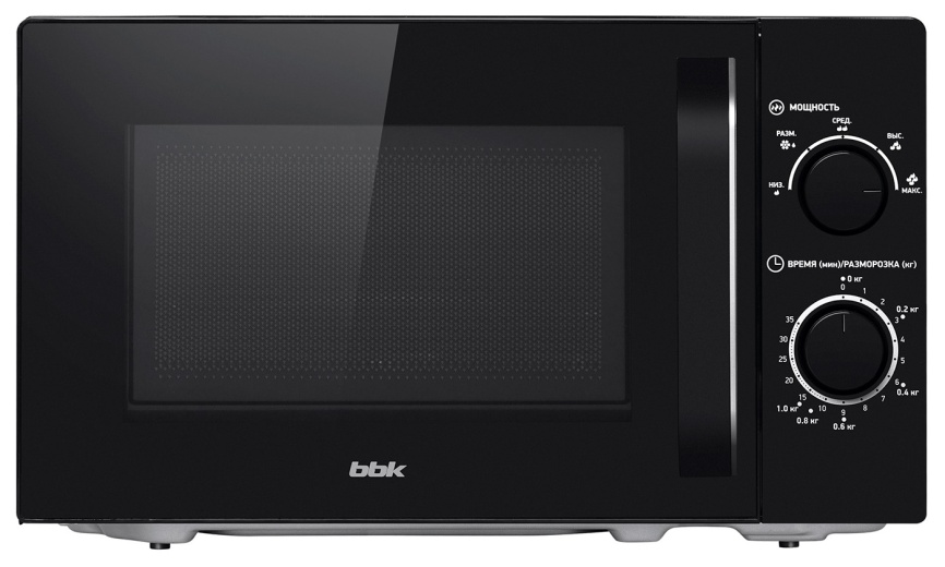 Микроволновая печь - СВЧ BBK 20MWS-760M/B, черный фото 2