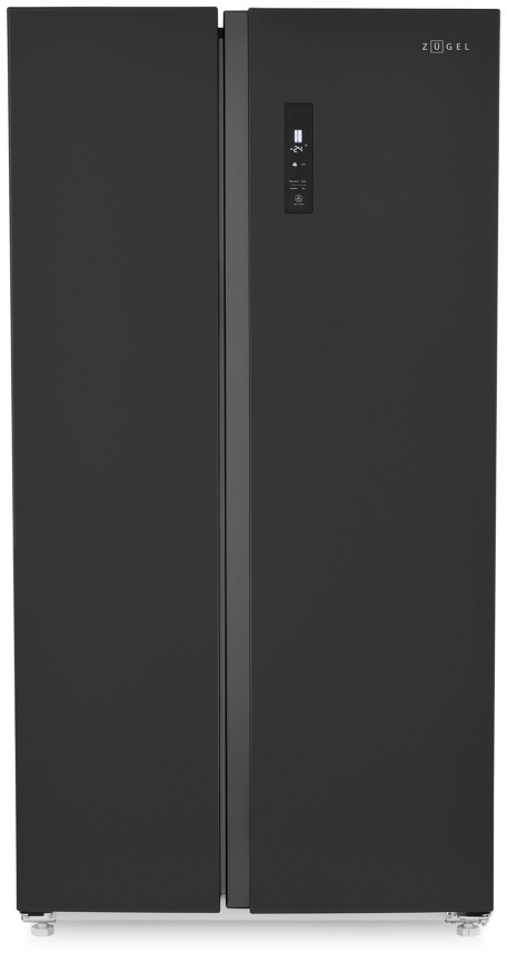 Холодильник Side-by-Side Zugel ZRSS630B No frost, черный фото 1