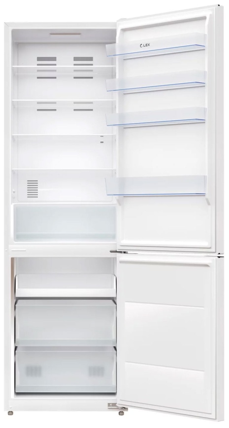 Двухкамерный холодильник LEX LKB201WIDMax No frost, белый фото 2
