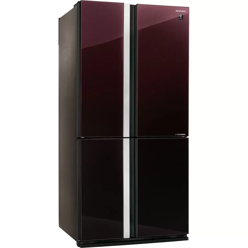 Многокамерный холодильник Sharp SJGX98PRD No frost, бордовый фото 3