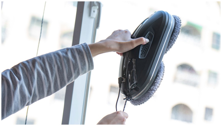 Робот-мойщик окон Hobot Роботизированный мойщик окон Hobot 388 с набором салфеток, 90 Вт, черный фото 8