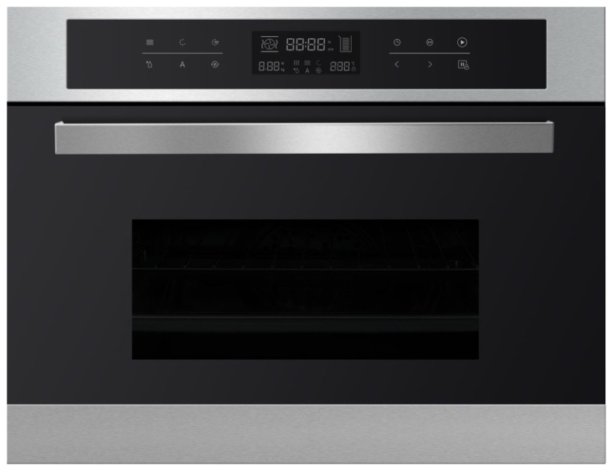 Электрический духовой шкаф Maunfeld MCMO.44.9S 59 см, 44 л гриль конвекция, серебристый фото 1