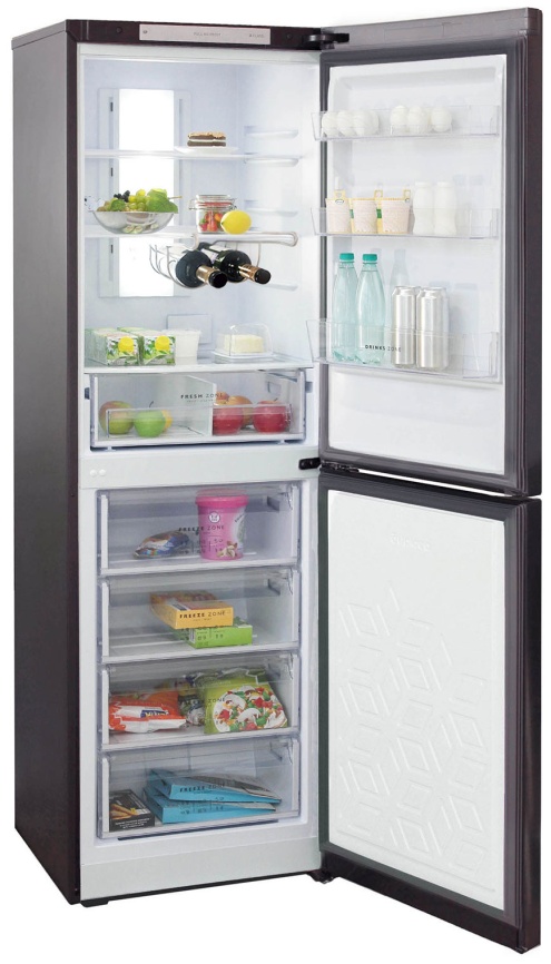 Двухкамерный холодильник Бирюса W940NF No frost, темно-серый фото 6