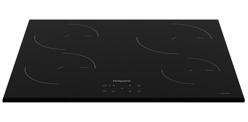 Электрическая варочная панель Hotpoint HQ 1460S BF 58 см, 4 конфорки стеклокерамика, черный фото 4
