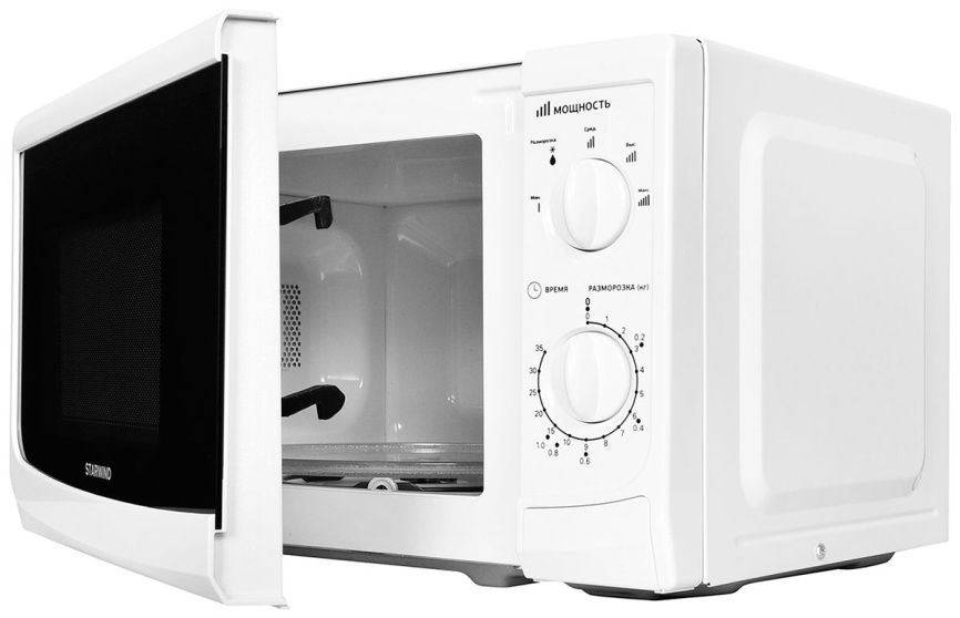 Микроволновая печь - СВЧ Starwind SWM5620, 20 л, 700 Вт, белый фото 4