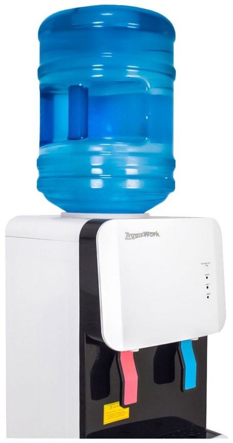 Кулер для воды Aqua Work 105 LR бело-черный напольный компр. охл. шкаф турбо нагрев 24020 фото 6