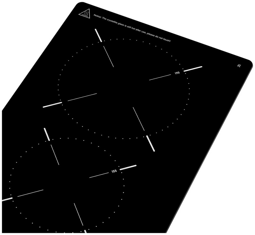 Электрическая варочная панель Meferi MEH302BK LIGHT 30 см, 2 конфорки стеклокерамика, черный фото 5