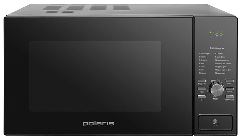 Микроволновая печь - СВЧ Polaris PMO 2303DG RUS, чёрный фото 1