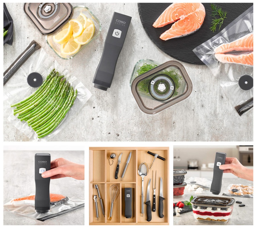 Вакуумный упаковщик Caso Vacu OneTouch Eco-Set, термостойкое стекло фото 2