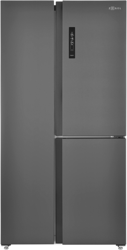 Холодильник Side-by-Side Zugel ZRTD459XB No frost, черный фото 1
