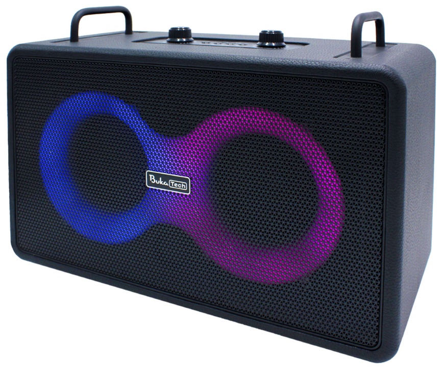 Портативная колонка с двумя микрофонами BukaTech Patty, черный фото 4