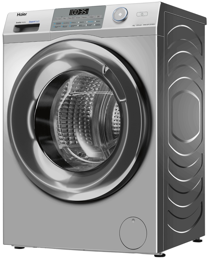 Стиральная машина Haier HW60-BP12959BSE 6 кг, серебристый фото 6