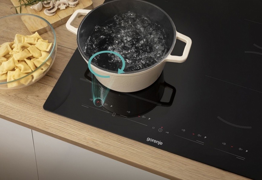 Электрическая варочная панель Gorenje GI6432BSCE 59 см, 4 конфорки стеклокерамика, черный фото 6