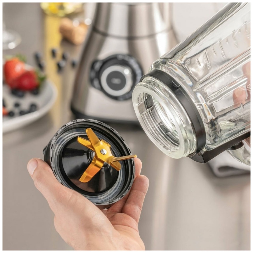 Блендер стационарный Caso B 1800, колка льда, импульсный режим, нержавеющая сталь фото 5