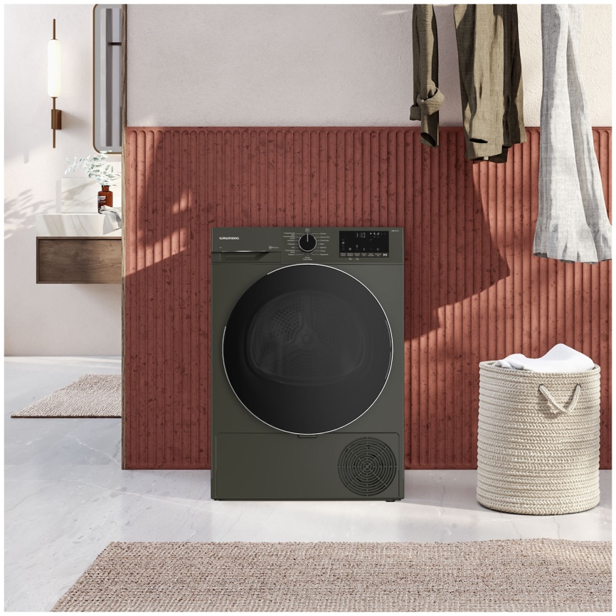 Сушильная машина с тепловым насосом Grundig GT55724 M, с ворсовым фильтром, конденсационная, 8 кг фото 6