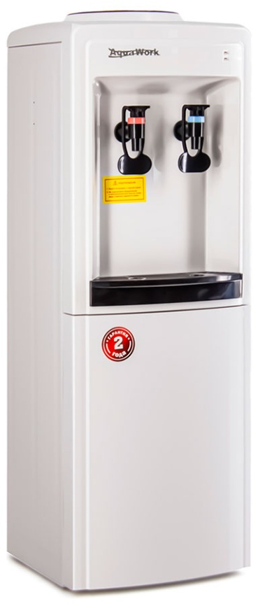 Кулер для воды Aqua Work 0.8LDR бело-черный эл. охл нажим кружкой 27930 фото 2