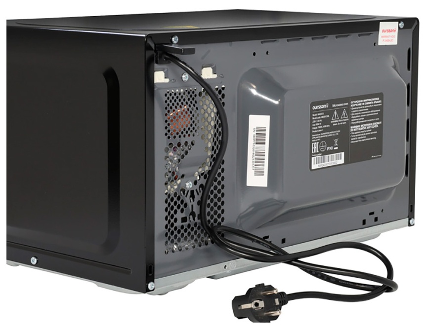 Микроволновая печь - СВЧ Oursson MM2013В/BL (черный) фото 3