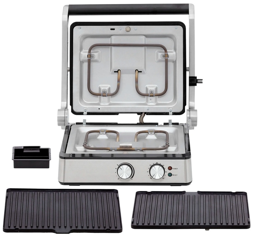 Электрический гриль Krona Kontakt-Tischgrill 1800W фото 6