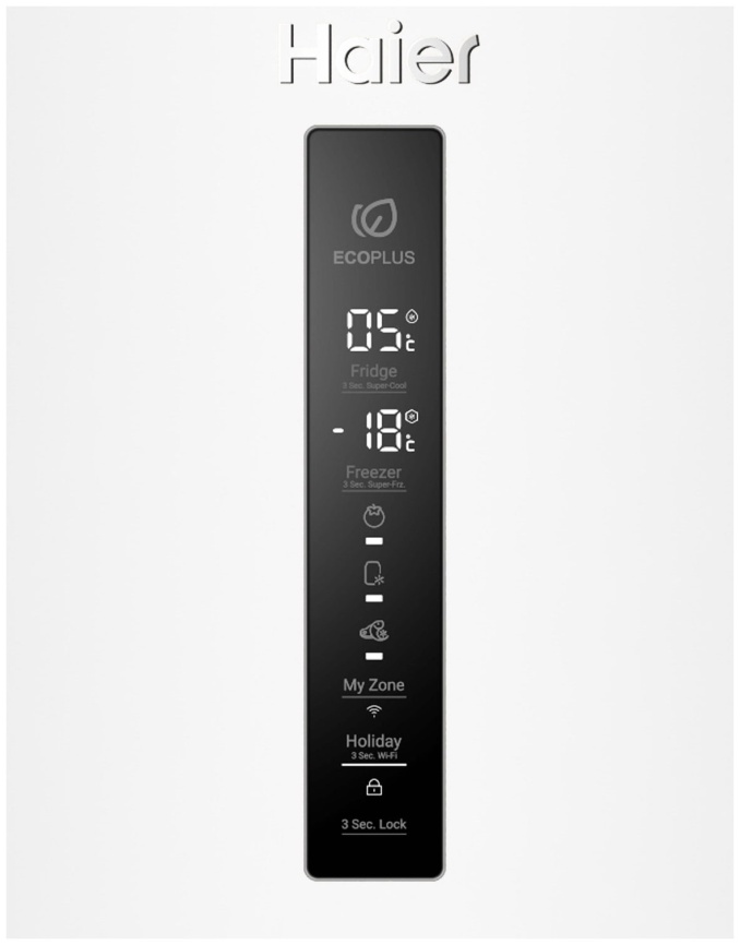 Двухкамерный холодильник Haier C4F640CWU1 No frost, белый фото 8
