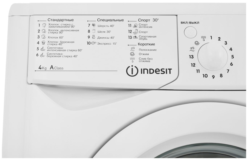 Стиральная машина Indesit Стиральная машина Indesit IWUC 4105 автомат 4 кг, 60 см, белый фото 8