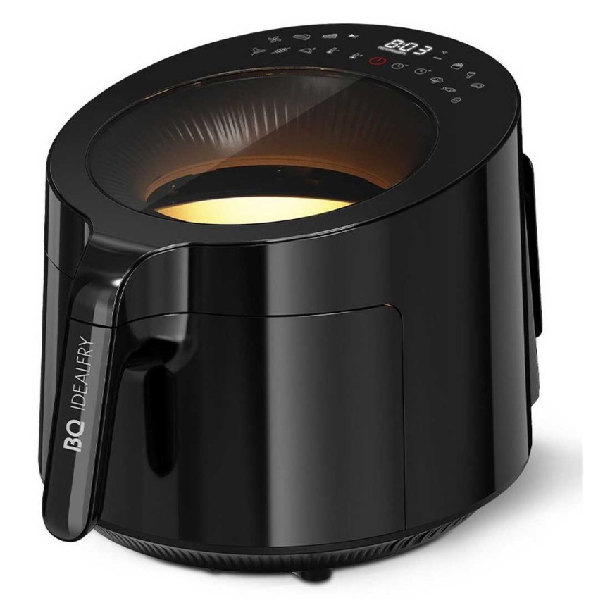 Аэрогриль BQ GR2008, мощность 1500 Вт, объем 5 л, смотровое окно, черный фото 1