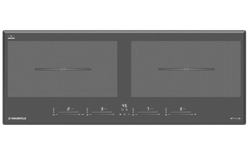 Электрическая варочная панель Maunfeld CVI904SFLDGR Inverter 90 см, 4 конфорки стеклокерамика, графит фото 1