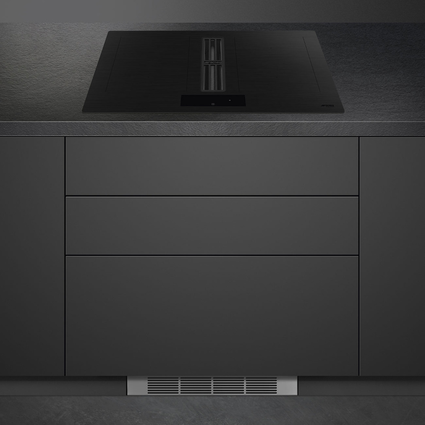 Варочная поверхность со встроенной вытяжкой Smeg Smeg HOBD382MB2 фото 6