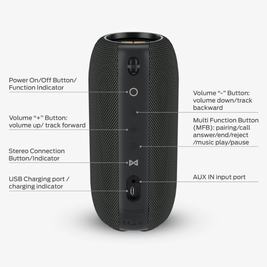 Беспроводная колонка Monster SUPERSTAR s320 черная фото 3