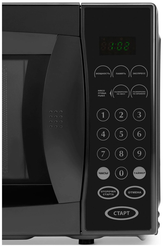 Микроволновая печь - СВЧ Starwind SMW5020, 20 л, 700 Вт, черный фото 8