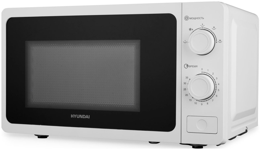 Микроволновая печь - СВЧ Hyundai HYM-M2009 20 л. 700 Вт, белый фото 6