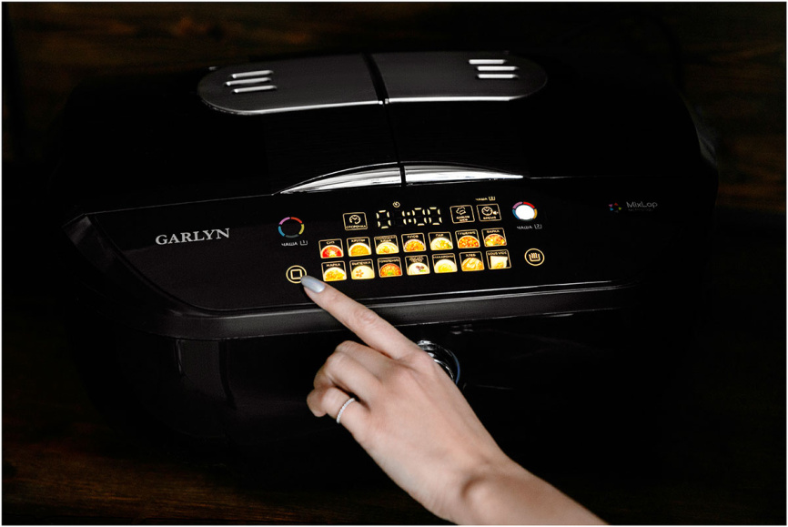 Мультиварка Garlyn MR-Duo 15, две чаши, 1600 Вт, отложенный старт фото 8