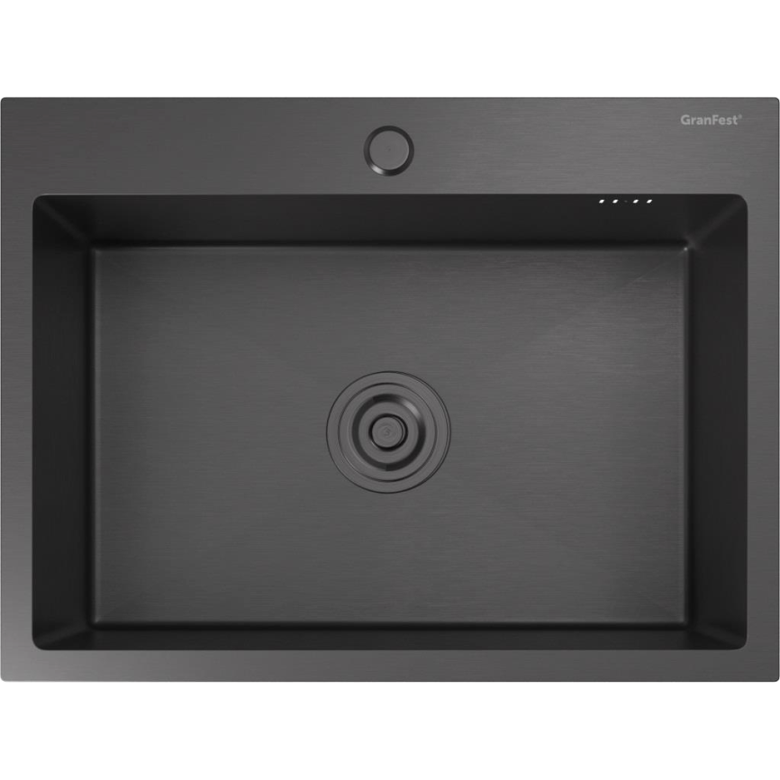 Кухонная мойка GRANFEST METAL 6045 PVD graphite фото 1