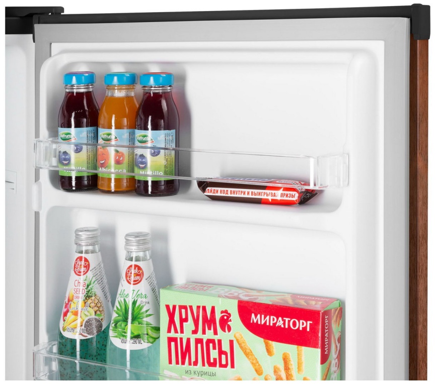 Однокамерный холодильник Maunfeld MFF83WD, коричневый фото 9