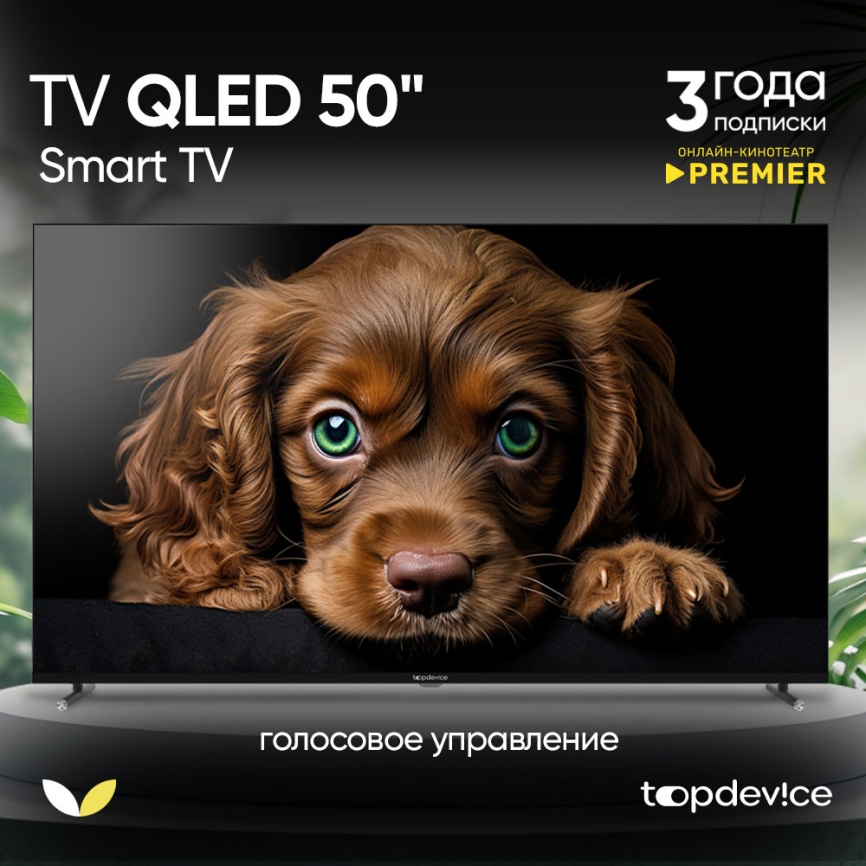 Телевизор Topdevice TDTV50CQ08U_BK, 50 дюймов, 4K Ultra HD, смарт ТВ, WildRed, черный фото 8