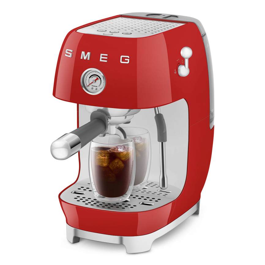 Рожковая эспрессо кофемашина SMEG ECF03RDEU фото 7