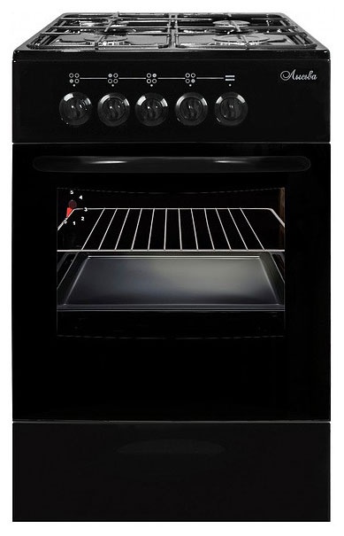 Газовая плита Лысьва ГП 4к20 МС СТ-2у 50 см, 57 л, 4 конфорки, черный фото 1