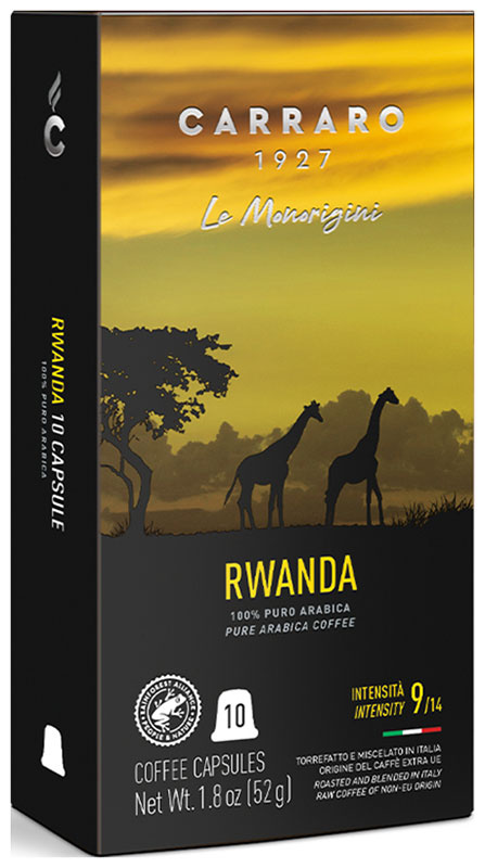Кофе молотый в капсулах Carraro RWANDA 52 г (система Nespresso) фото 1