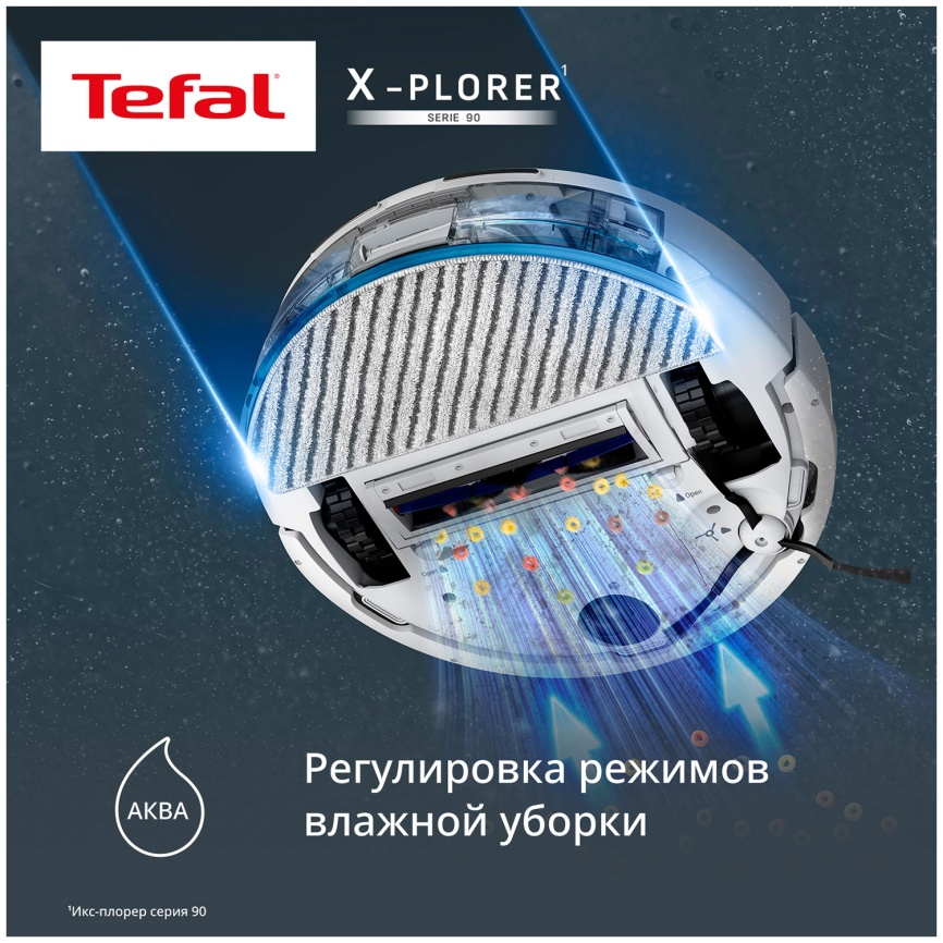 Робот-пылесос Tefal X-PLORER Serie 90 Animal Allergy (RG8777WH) белый фото 5
