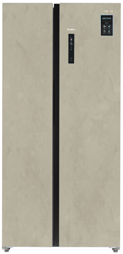 Холодильник Side-by-Side Tesler RSD-537BI MARBLE BEIGE фото 1