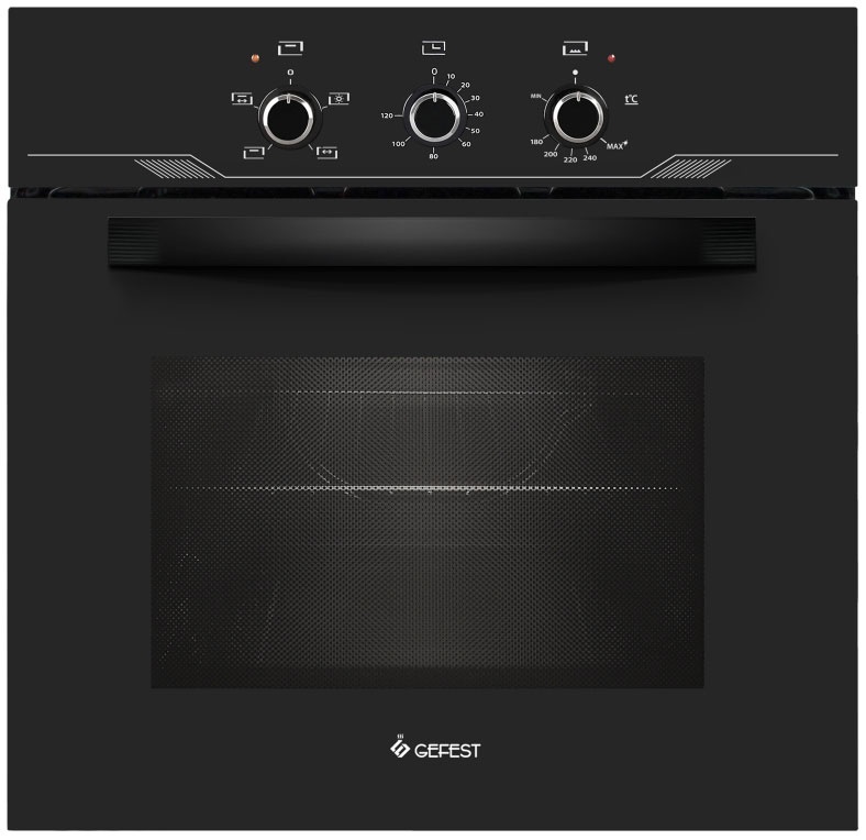 Газовый духовой шкаф Gefest ДГЭ 621-01 59 см, 52 л гриль, черный фото 1