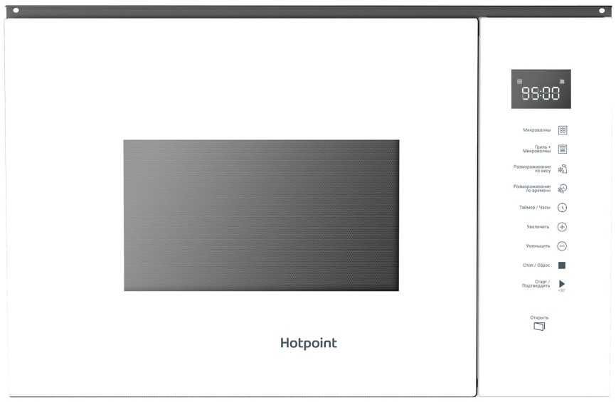 Встраиваемая микроволновая печь СВЧ Hotpoint MF25G WH H фото 1