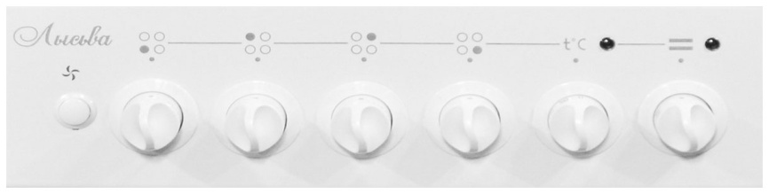 Комбинированная плита Лысьва ЭГ 4к04 МС-2у 50 см, 60 л, 4 конфорки, белый фото 2