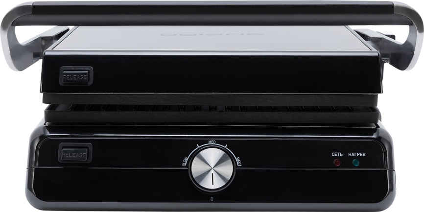 Гриль Polaris PGP 2102, серебряный фото 4