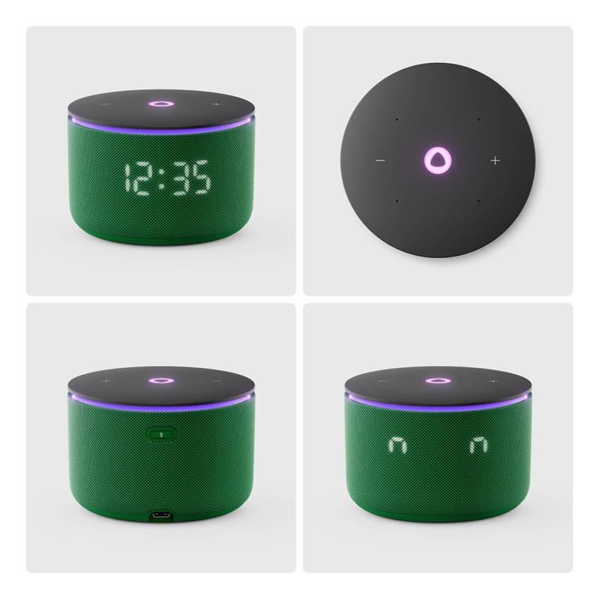 Умная колонка Яндекс Станция Мини 3 Про с Алисой, Zigbee, 18Вт, зеленый фото 3