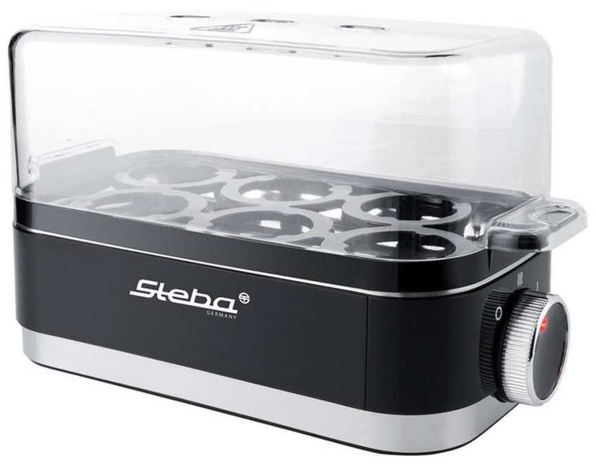 Яйцеварка Steba EK 7, мощность 435 Вт, регулятор с подсветкой, на 6 яиц фото 1