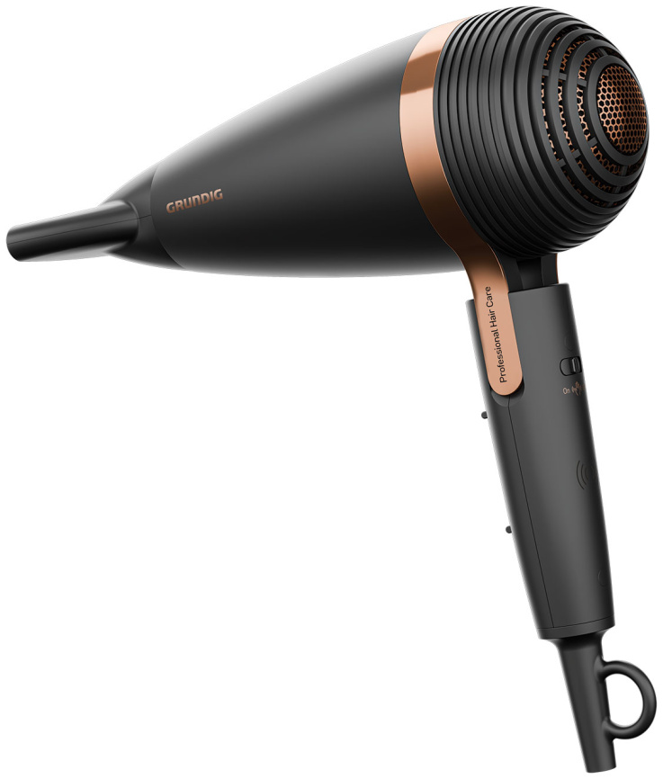 Фен Grundig HD 8080, мощность 2300Вт, ионизация, 3 режима температуры, черный фото 5