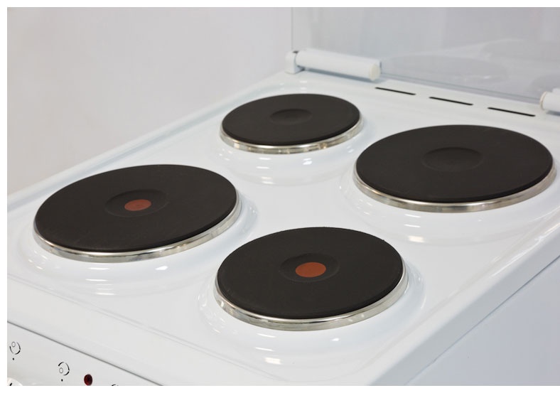 Электроплита De luxe 506004.03 50 см, 50 л, 4 конфорки, белый фото 2
